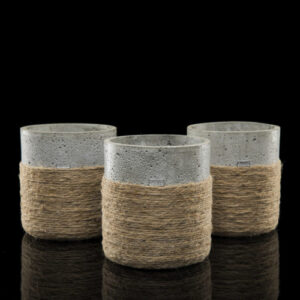 Cache bouteille béton et alfa