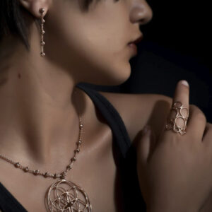 Parure Galaxie rosée 1