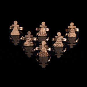 Ronds de serviettes Tanit x 6