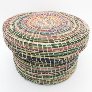 Boite en halfa teintée D15H10