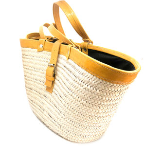 Sac en fibre de palmier et cuire