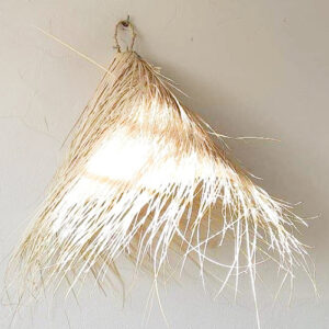 Suspension en fibre de palmier tressée naturelle 30*30