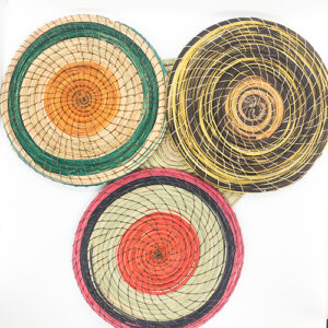 Dessous de plat en halfa teintée D20cm