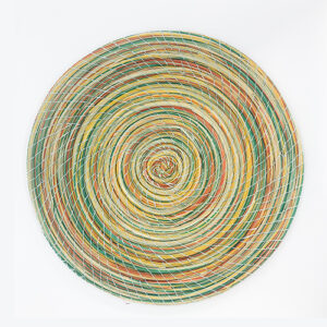 Dessous de plat en halfa teintée D30cm