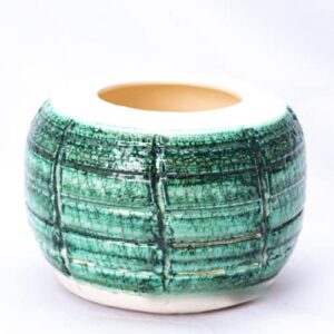 Pot Trab GM vert craquelé