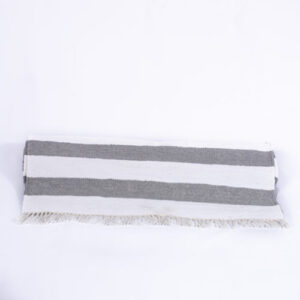 Descente de lit rayures classiques