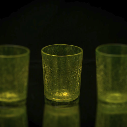 Service broc+ 6 verres plats vert effet craquelé – Image 2