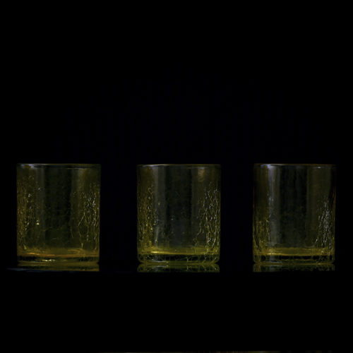 Service broc + 6 verres plats champagne effet craquelé – Image 3