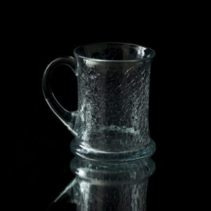 Chope de bière transparente effet craquelé